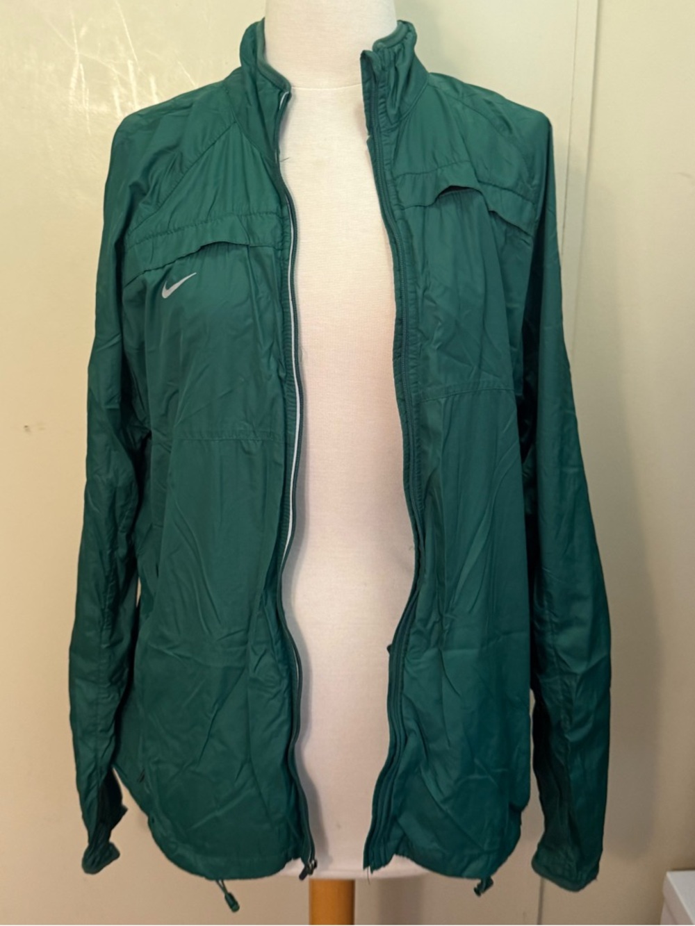 Nike Women's Teal Full-Zip Utility windbreaker Jacket xl